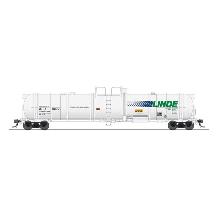 Broadway Limited HO Scale Cryogenic Tank Car Linde Yype C/wht