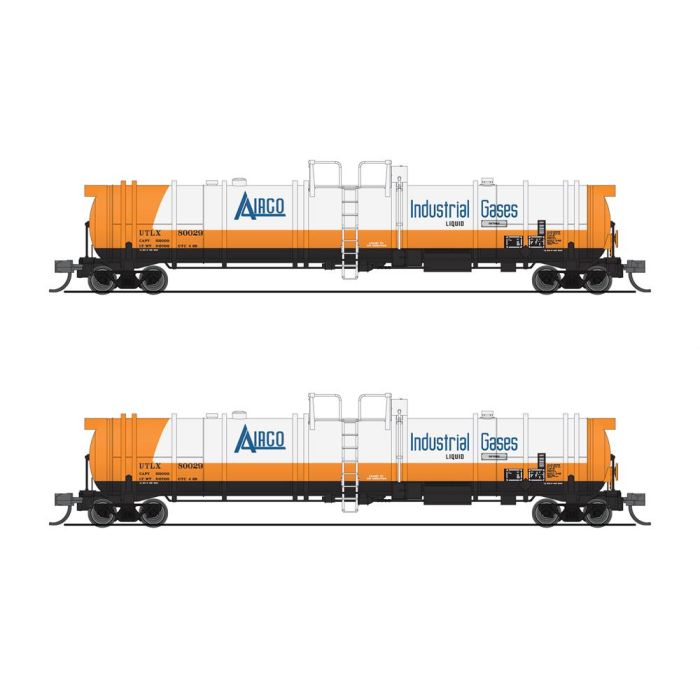 Broadway Limited N Scale Cryogenic Tank Cars 2 Pack Airco
