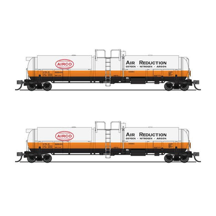 Broadway Limited N Scale Cryogenic Tank Cars 2 Pack Air Reduction