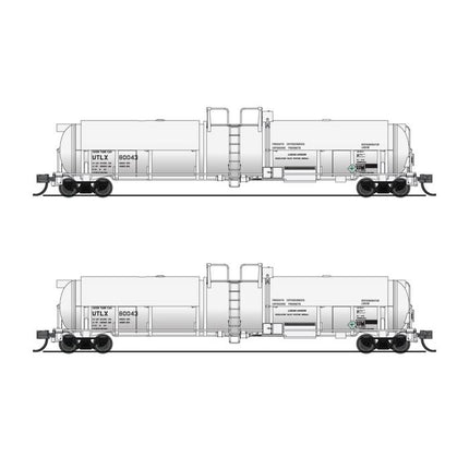 Broadway Limited N Scale Cryogenic Tank Cars 2 Pack UTLX/wht