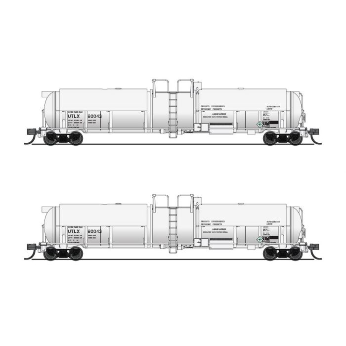 Broadway Limited N Scale Cryogenic Tank Cars 2 Pack UTLX/wht