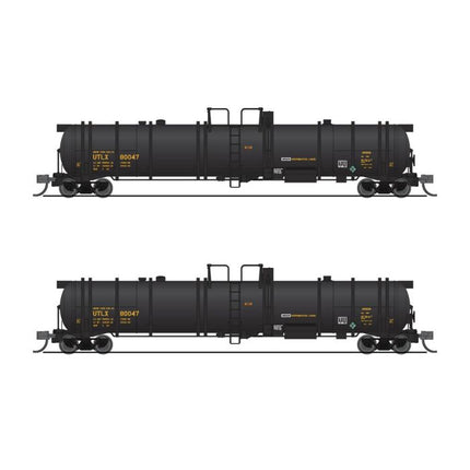 Broadway Limited N Scale Cryogenic Tank Cars 2 Pack UTLX/blk