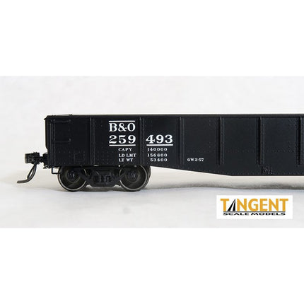 Tangent Baltimore & Ohio (B&O) “1957 O-59 Repaint” Bethlehem 70-Ton Riveted Drop-End Gondola #259539