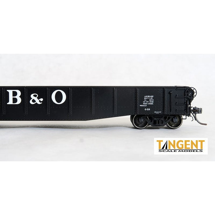 Tangent Baltimore & Ohio (B&O) “1957 O-59 Repaint” Bethlehem 70-Ton Riveted Drop-End Gondola #259539