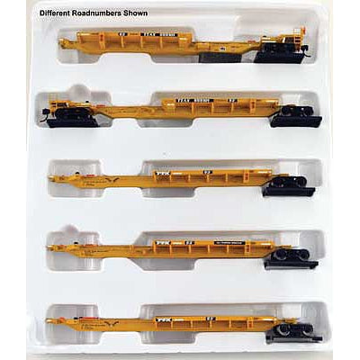 Bowser HO Scale 53' Trinity "RAF53C" 5-Unit Spine Car Set  TTAX #555030