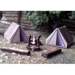 Osborn Models N Scale Tents + Camp Scene 3113