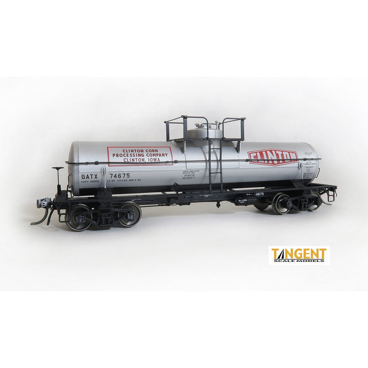 Tangent GATX Clinton Corn “Original 1958+” GATC 1957-design 8000 Gal. Welded Tank Car #74675