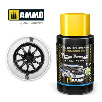 Ammo Cobra Motor 0342 Black Gloss Primer