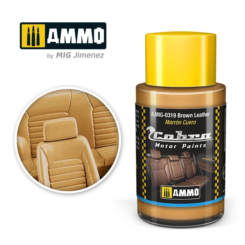 Ammo Cobra Motor 0319 Brown Leather