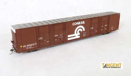 Tangent HO Conrail CR “X60R Repaint 1976+ Large Logo” Greenville 86′ Quad Plug Door Box Car