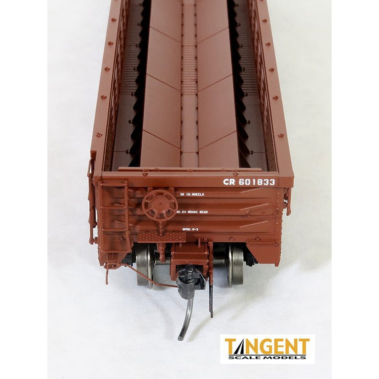 Tangent Conrail (CR) "1988 G43B Coil Svc.” Gondola With Coil Racks (Coils Not Included) #601802