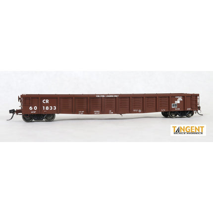 Tangent Conrail (CR) "1988 G43B Coil Svc.” Gondola With Coil Racks (Coils Not Included) #601802