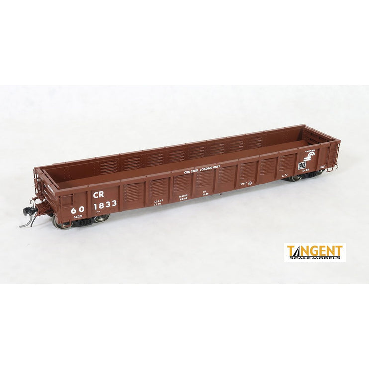 Tangent Conrail (CR) "1988 G43B Coil Svc.” Gondola With Coil Racks (Coils Not Included) #601802