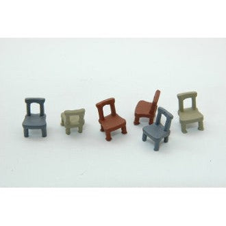 Durango Press 194 HO Scale Open Back Chairs(6)