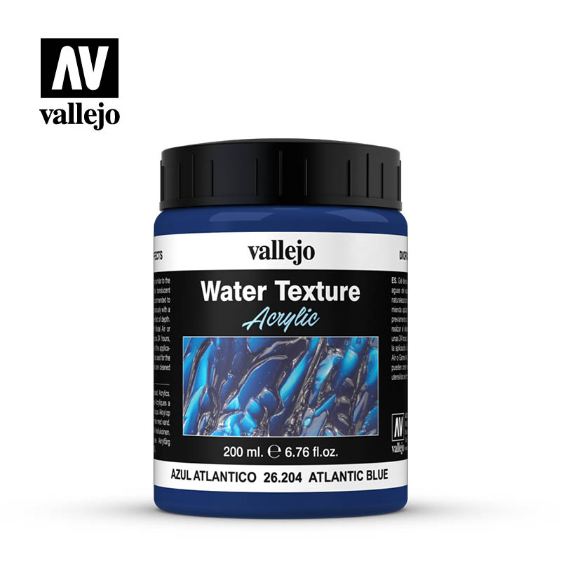 Vallejo Atlantic Blue Water Texture Effect 200ml Bottle