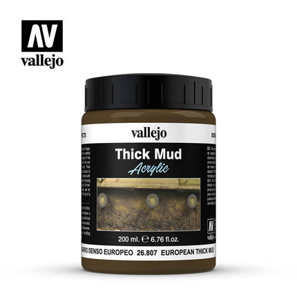 Vallejo European Mud Thick Mud Diorama Effect 200ml Bottle