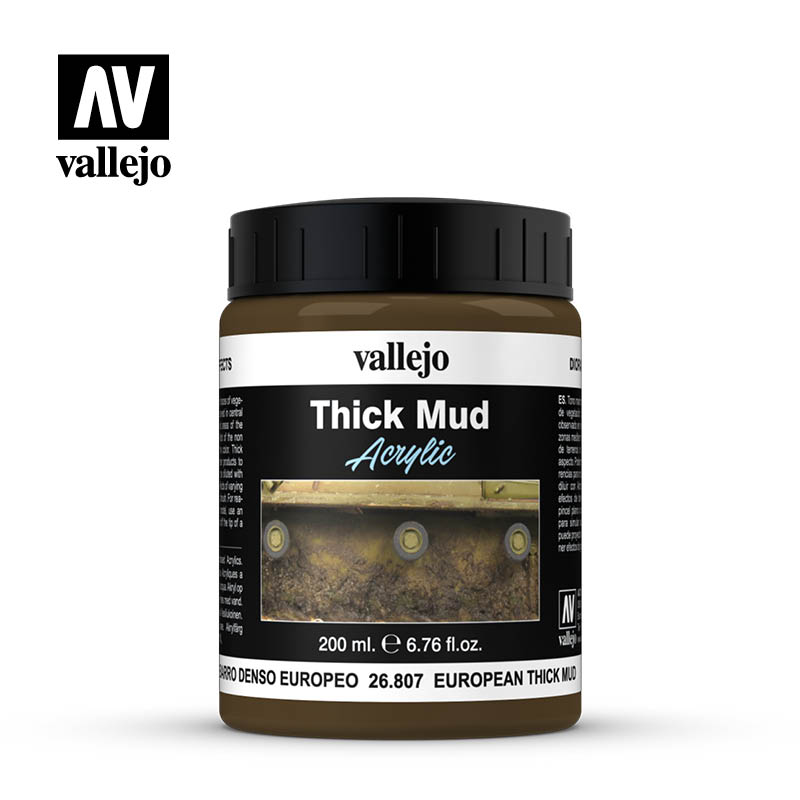 Vallejo European Mud Thick Mud Diorama Effect 200ml Bottle
