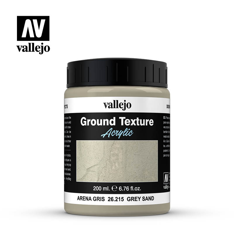 Vallejo Grey Sand Ground Texture Diorama Effect 200ml Bottle