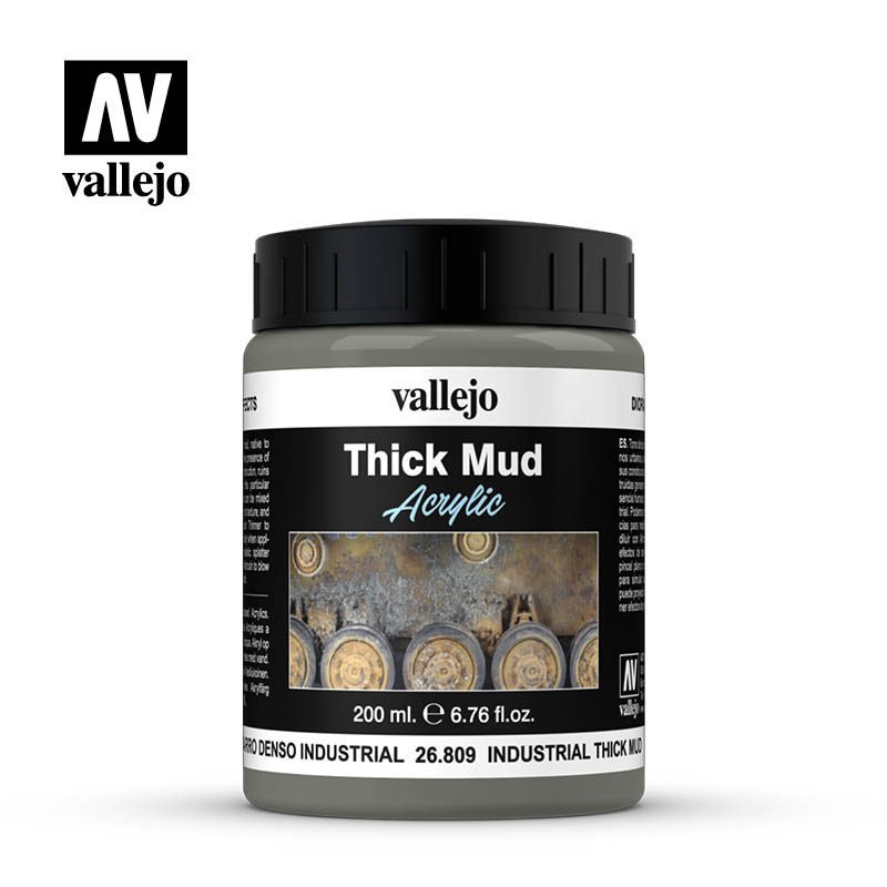 Vallejo Industrial Mud Thick Mud Diorama Effect 200ml Bottle