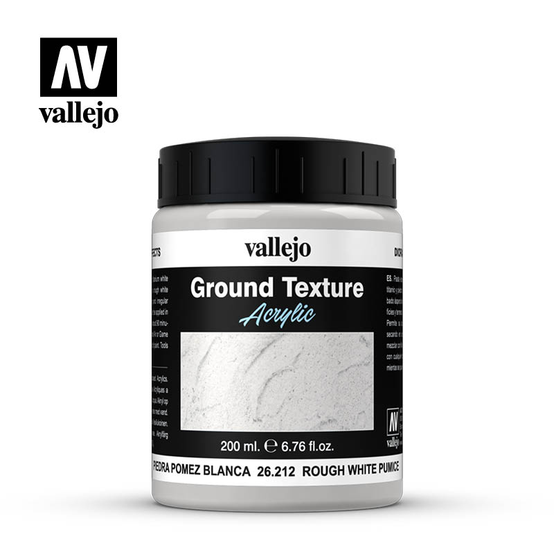 Vallejo Rough White Pumice Ground Texture Diorama Effect 200ml Bottle
