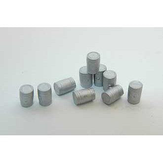 Durango Press 145 HO Scale Scale Small Kegs -- Unpainted Metal Castings pkg(10)