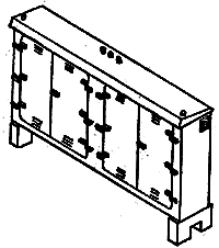 Details West Electric Relay Cabinets 4-Door