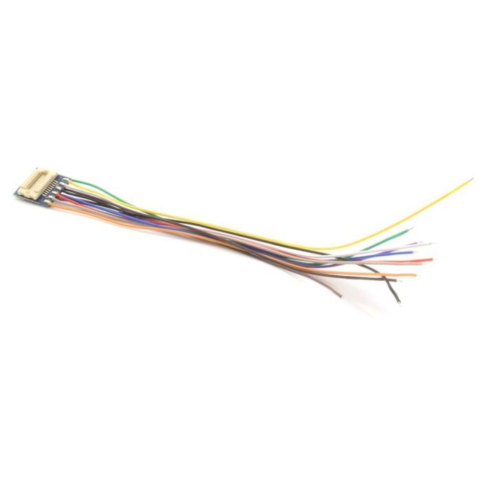 ESU wire harness, 18-pin Next18 socket to open wires, 88mm, with heat shrink tube