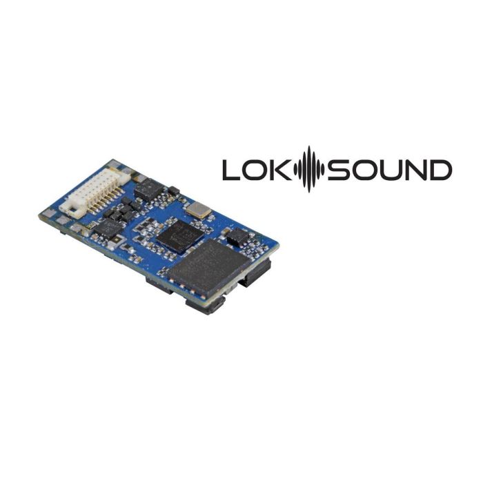 ESU 58818 LokSound 5 Micro Multi-protocol DCC/MM/SX/M4 Sound Decoder NEM662 Next18 Integral Connector W/ 11x15 Speaker