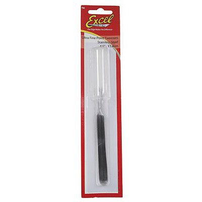 Excel Straight Point Tweezers (Polished)
