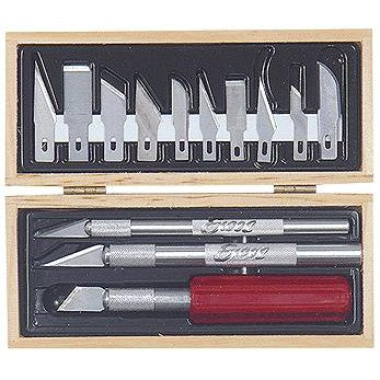 Excel Hobby Knife Set/Wooden Box