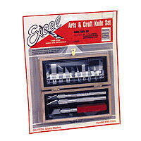Excel Hobby Knife Set with Wooden Case #44382