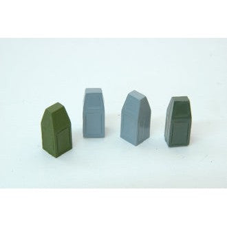 Durango Press 129 HO Scale Street Trash Cans(4)