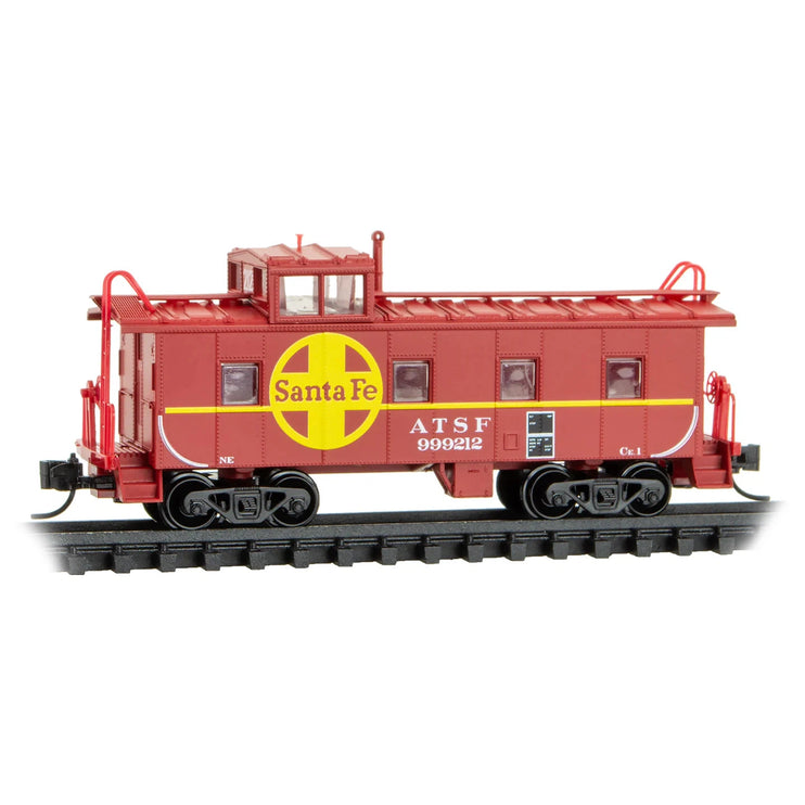 Micro Trains N Scale 36' Riveted Steel Caboose Offset Cupola Atchison, Topeka & Santa Fe RD# ATSF 999212