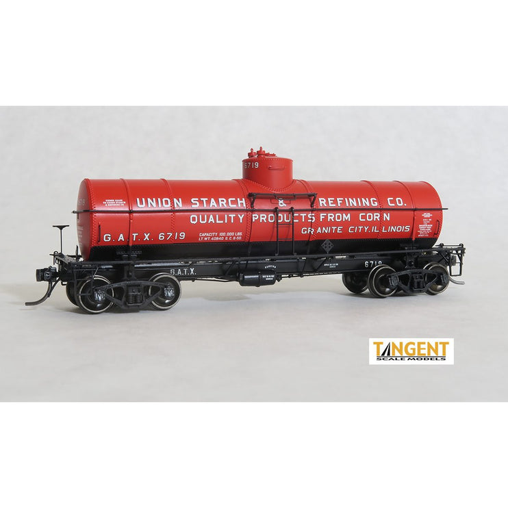 Tangent GATX "Union Starch and Refining 1950+" GATC 1917-design 8000 Gallon Tank Car #6712