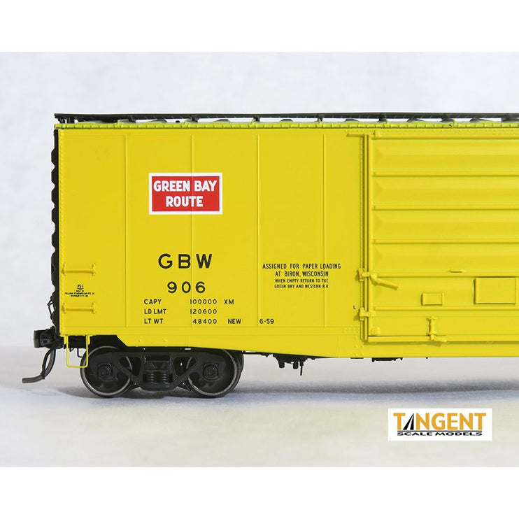 Tangent Green Bay and Western (GB&W) “Original 6-59” 40′ PS-1 9′ Door Boxcar #947