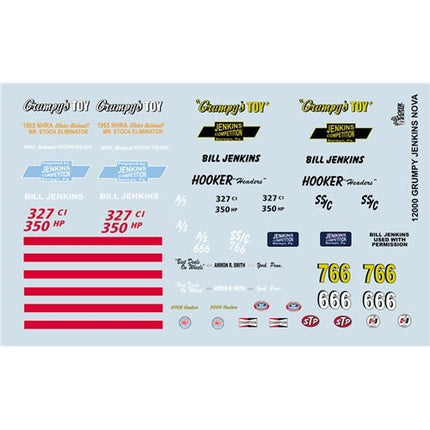 Gofer Racing Decals Grumpy Jenkins Nova Decal