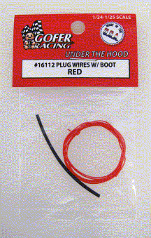 Gofer Racing Decals Plug Wires With Boot Red