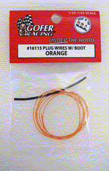 Gofer Racing Decals Plug Wires With Boot Orange