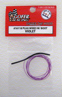 Gofer Racing Decals Plug Wires With Boot Violet