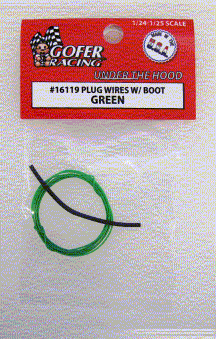Gofer Racing Decals Plug Wires With Boot Green