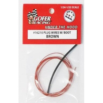 Gofer Racing Decals Plug Wires W/boot Brown