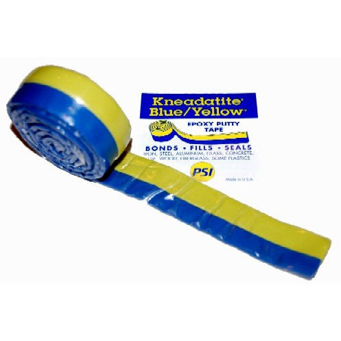 Green Stuff Putty Kneadatite Green Stuff Blue/Yellow Two-Part Epoxy Putty Tape 1"x36" Roll (net wt. 3.5oz.)