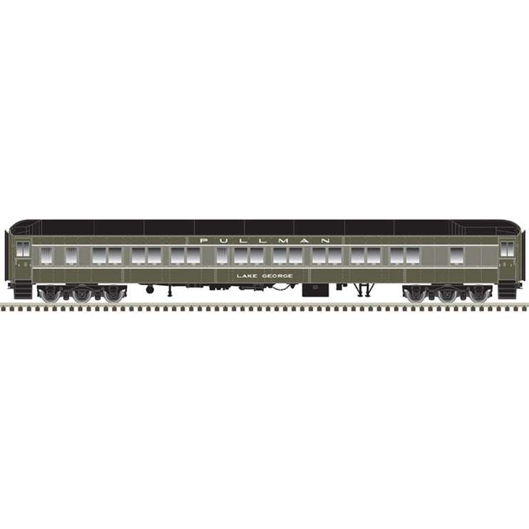 Atlas HO Scale Pullman Sleeper Lake George Light/Dark Gray