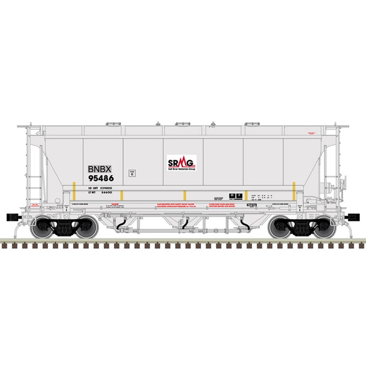 Atlas HO Scale Greenbrier Management Services [BNBX] #95475 3230 Covered Hopper Master Plus | Fusion Scale Hobbies