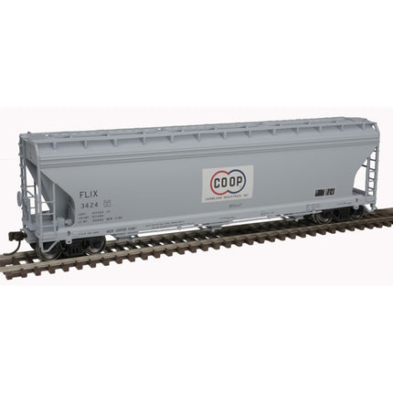 Atlas Master HO Scale Farmland Coop ACF 4650 Centerflow Hopper #3424 | Fusion Scale Hobbies