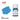 ICM Acrylic Paint - Deep Sky Blue 12ml Bottle - Fusion Scale Hobbies