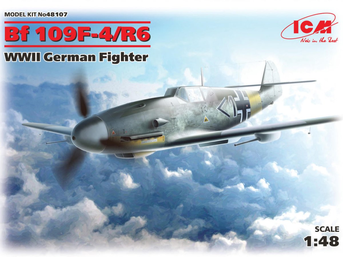 Greman Modles ICM Models 1/48 ICM Messerschmitt Bf 109F-4/R6, WWII German Fighter ...