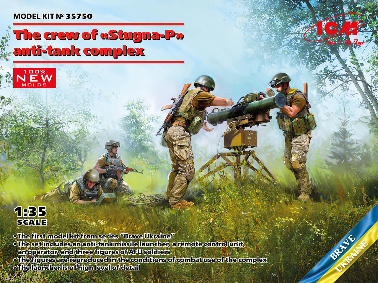 Complex Model Hobby ICM Models 1/35 ICM The crew of Stugna-P anti-tank complex – Fusion ...