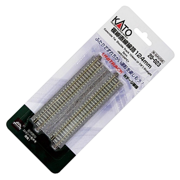 Kato N Scale Double Track Straight 124 Mm