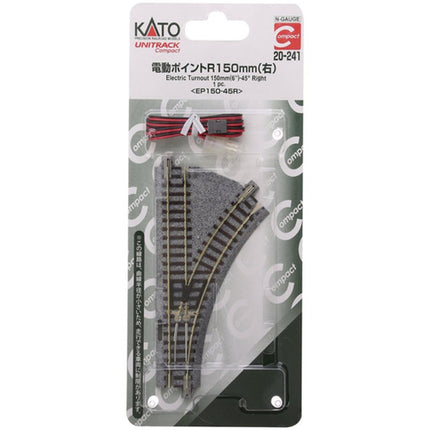 Kato N Scale Uni R150-45 Turnout Rgt